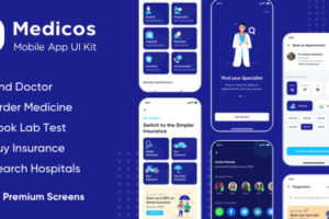Medicos - Healthcare Mobile Sketch App UI Kit