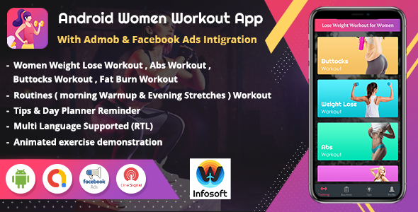 Android Women Workout at Home - Women Fitness app