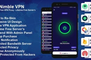 Nimble VPN: Premium VPN App Source Code with Admob & Facebook Ads - OneSignal Integrated