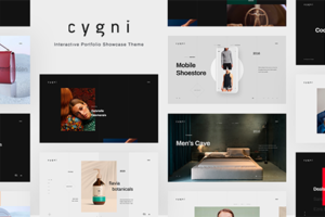 Cygni - Interactive Portfolio Showcase WordPress Theme
