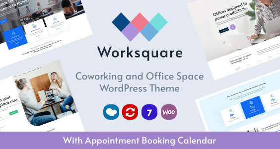 Worksquare - Coworking and Office Space WordPress Theme