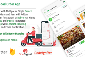Single Restaurant Food Order Flutter full product Android & IOS + Delivery boy Native Android app