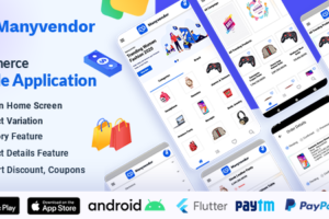 Manyvendor eCommerce Customer Mobile App - Flutter iOS & Android