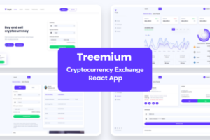 Treemium - Cryptocurrency Exchange Dashboard React App