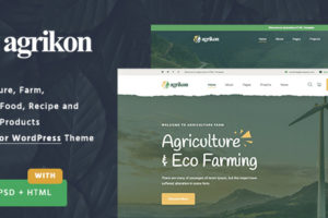 Agrikon - Organic Food & Agriculture WordPress Theme