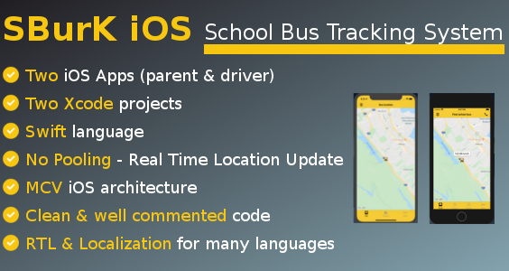SBurK iOS - School Bus Tracker iOS apps - Two iOS Apps for parents and drivers