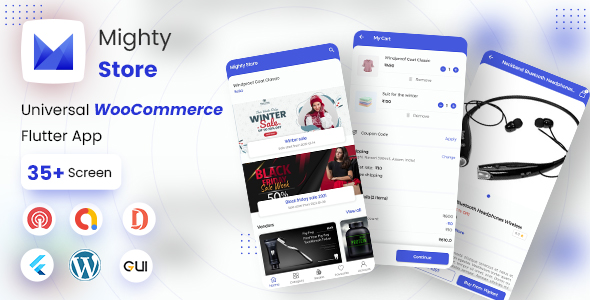 MightyStore - WooCommerce Universal Flutter App For E-commerce App