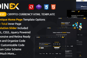 COINEX - ICO, Bitcoin And Crypto Currency HTML Template
