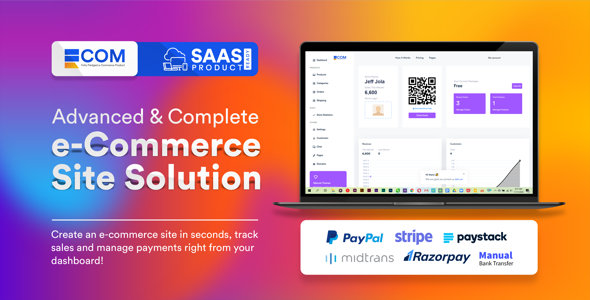 Ecom - Fast Multi Store Front Builder (SaaS)