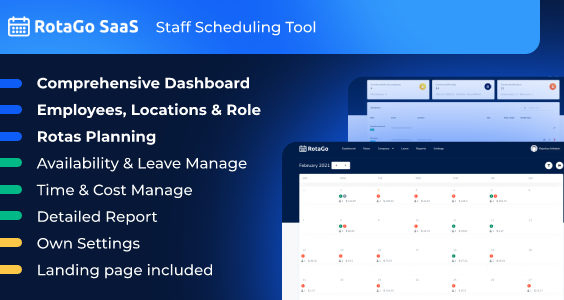 RotaGo SaaS - Staff Scheduling Tool