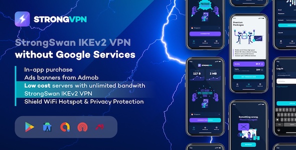 StrongVPN - StrongSwan IKEv2 VPN stable & free VPN proxy for Android