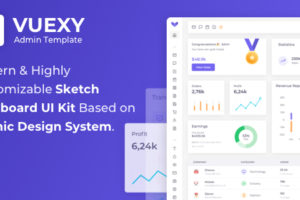 Vuexy – Sketch Admin Dashboard UI Kit Template with Atomic Design System