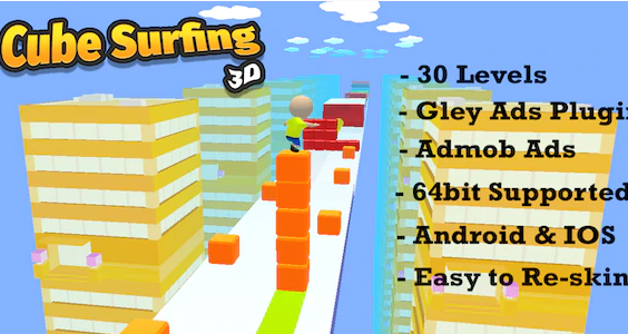 Cube Surfing 3d - Complete Unity Template