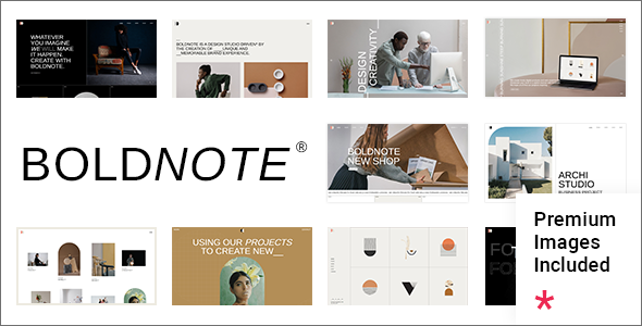 Boldnote - Portfolio and Agency Theme