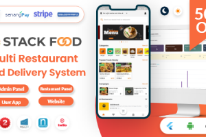StackFood Multi Restaurant - Food Delivery App with Laravel Admin and Restaurant Panel v3.1