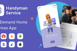 Handyman Service - Flutter On-Demand Home Services App with Complete Solution