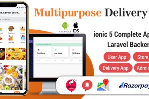Food Delivery App - ionic 5 Complete App with Laravel Backend (User, Store & Driver App)
