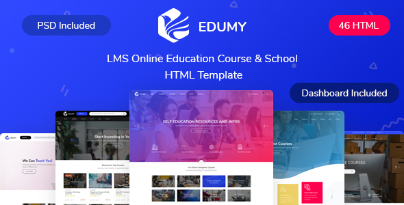 Edumy - LMS Online Education Course & School HTML Template