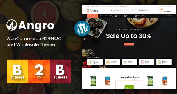Angro - WooCommerce B2B & Wholesale Theme