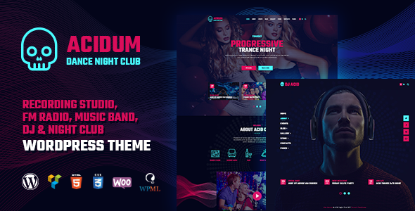Acidum - Night Club and DJ WordPress Theme