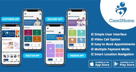 Care2home Online Doctor Consultation with Multi Pharmacy app