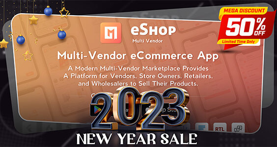 eShop - Multi Vendor eCommerce App & eCommerce Vendor Marketplace Flutter App