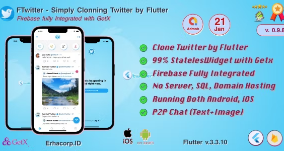 FTwitter Clone Twitter Flutter App