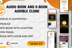 Android Audio Book And E-Book- Audible | Audiobook With Chapter |  Android App | Admob | v3.4