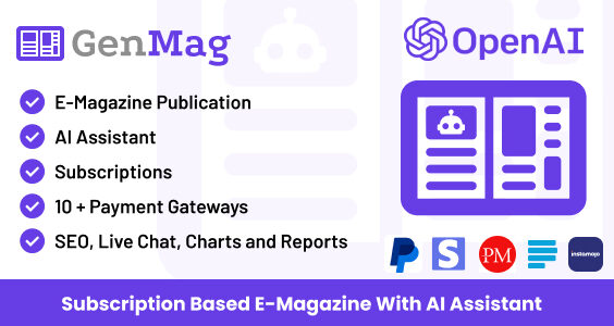 GenMag - E-Magazine with AI Assistant