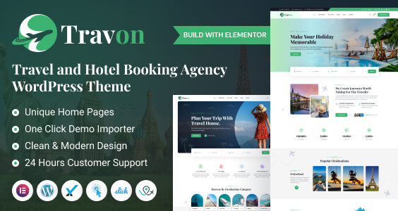 Travon - Tour and Hotel Booking WordPress Theme