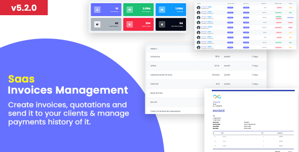 Invoice SaaS Management System - Invoices SaaS / Billing Management / Laravel Invoice Management