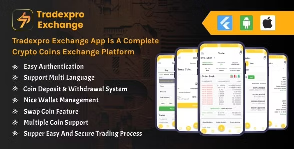 Tradexpro Exchange Crypto Buy Sell Mobile App
